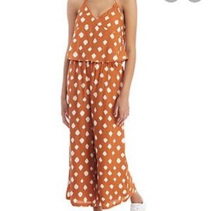 Madison burnt orange jumpsuit. Size S